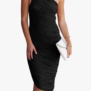 NEW Black One Shoulder Dress